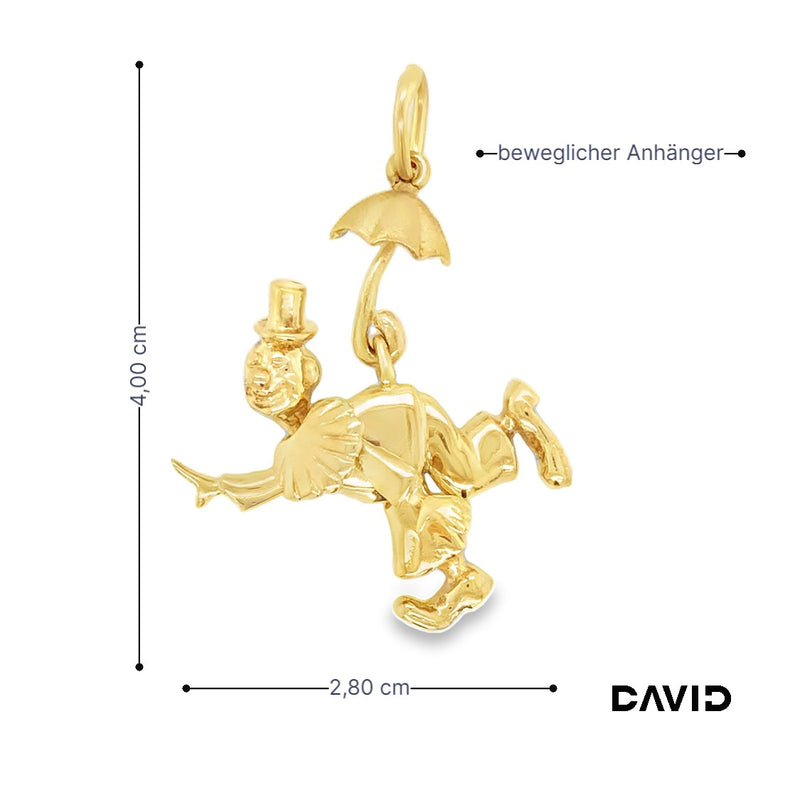 Anhänger Clown Gold 14k