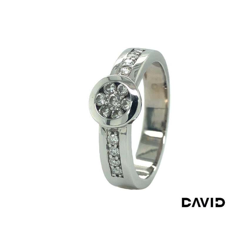 Ring Brillanten 585/14k Weißgold