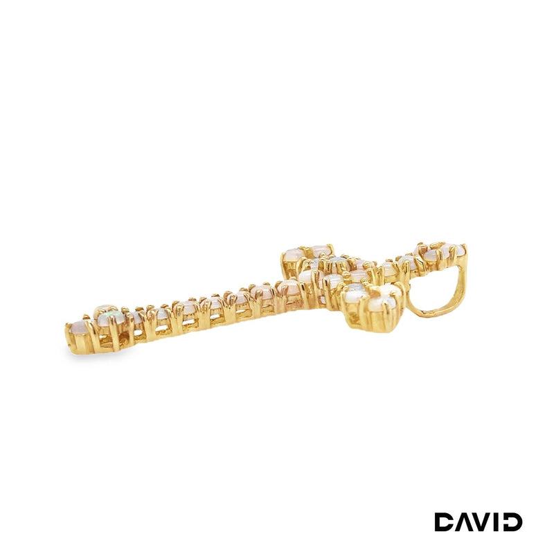 Anhänger Kreuz Opal Gold 585/14k