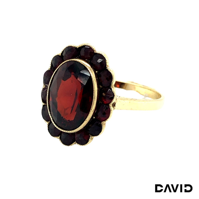 Ring Granat Gold 8k
