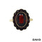 Ring Granat Gold 8k