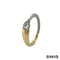 Ring Brillant Gold 14k Bicolor