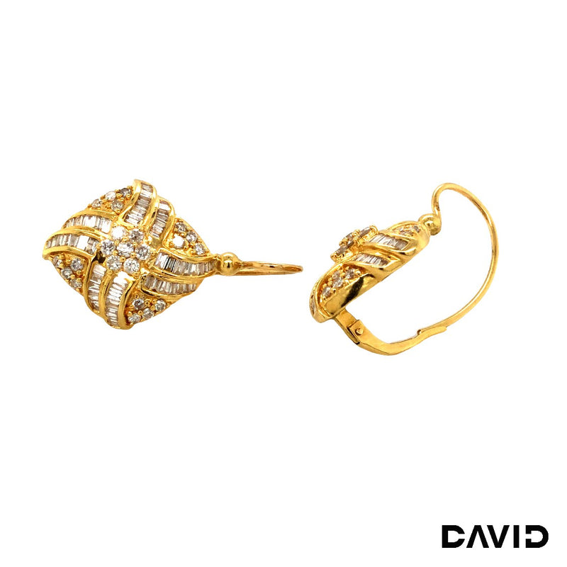 Ohrhänger Diamanten Gold 750/18k