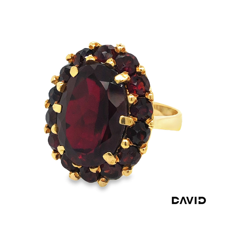 Ring Granat Gold 750/18k
