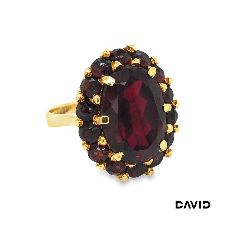 Ring Granat Gold 750/18k