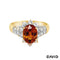Ring Brillanten/Citrin Gold 750/18k