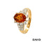 Ring Brillanten/Citrin Gold 750/18k