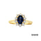 Ring Brillanten/Saphir Gold 750/18k