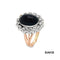 Ring Achtkant/Saphire Gold 750/18k
