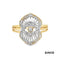 Ring Diamanten Gold 14k Bicolor