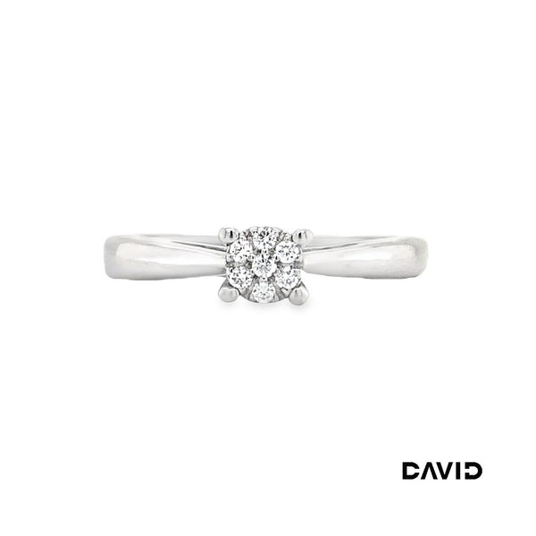 Ring Brillanten Gold 9k