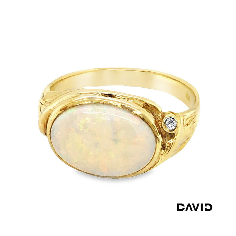 Ring Opal/Brillant Gold 585/14k