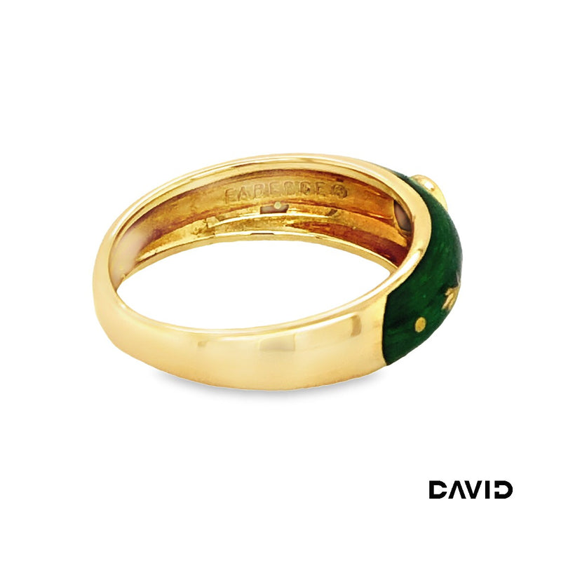 Ring Farbergé Emaille/Brillant Gold 750/18k