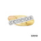 Ring Brillanten Gold 18k Bicolor