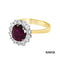 Ring Rubin/Brillanten Gold 18k