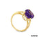 Ring Amethyst Gold 8k