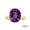 Ring Amethyst Gold 8k