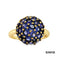 Ring Farbstein lila Gold 14k