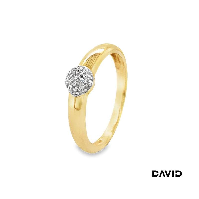 Ring Diamanten Gold 14k Bicolor