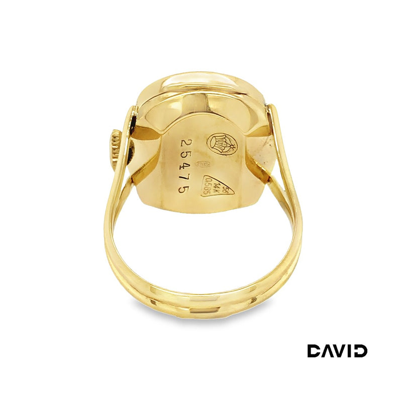 Ring mit Uhr Gold 14k