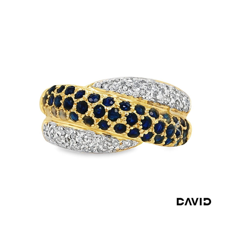 Ring Diamant/Saphir Gold 585/14k