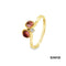 Ring Brillant/Amethyst Gold 14k