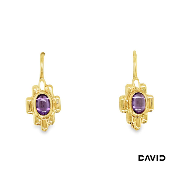 Ohrhänger Amethyst Gold 18k