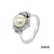 Ring Akoya Perle mit Achtkant 750-18k Weißgold