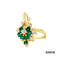Ring Brillanten/Smaragd Gold 750/18k