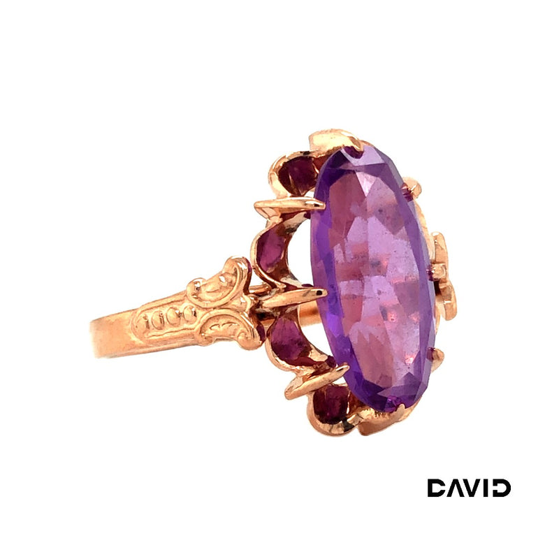 Ring Amethyst 583 Rotgold