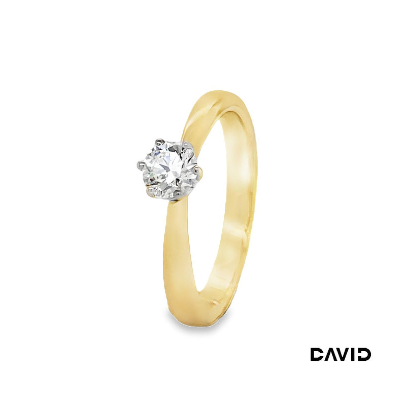 Ring mit Brillant Brillant Gold 750/18k
