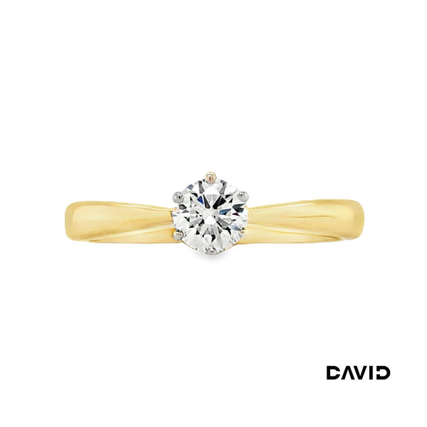 Ring mit Brillant Brillant Gold 18k