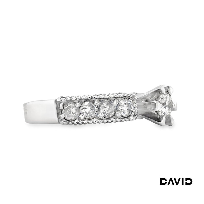 Ring mit Brillanten Brillanten 750-18k Weißgold