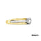 Ring mit Brillant Brillant Gold 18k Bicolor