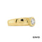 Ring mit Brillant Brillant Gold 14k Bicolor