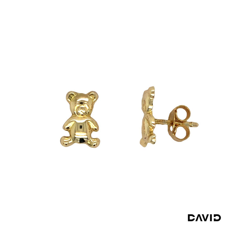 Ohrstecker Teddybär Gold 8k