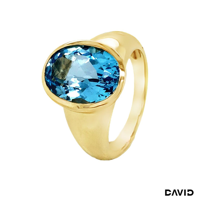 Ring Blautopas Gold 585/14k