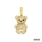 Anhänger Teddybär Zirkonia Gold 585/14k