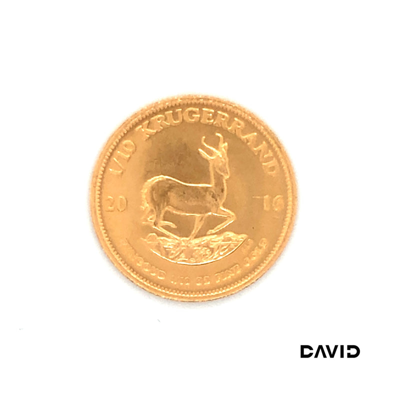 1/10 OZ Krügerrand Goldmünze Gold 22k / 916