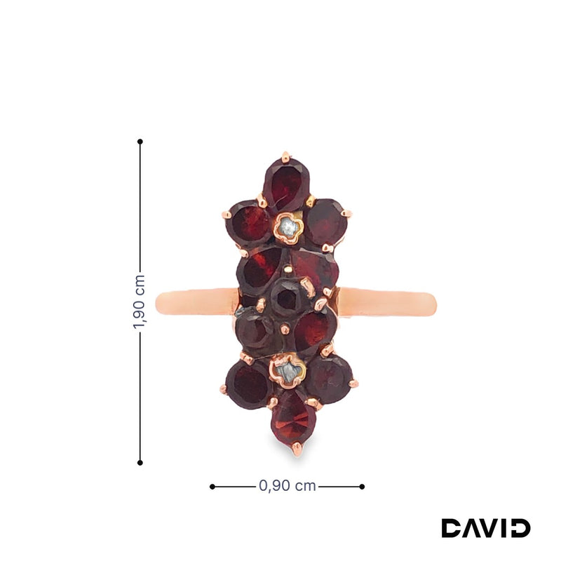 Ring Granat Gold 585/14k