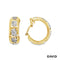 Creolen Elefanten Diamanten im Achtkant Schliff Gold 585/14k