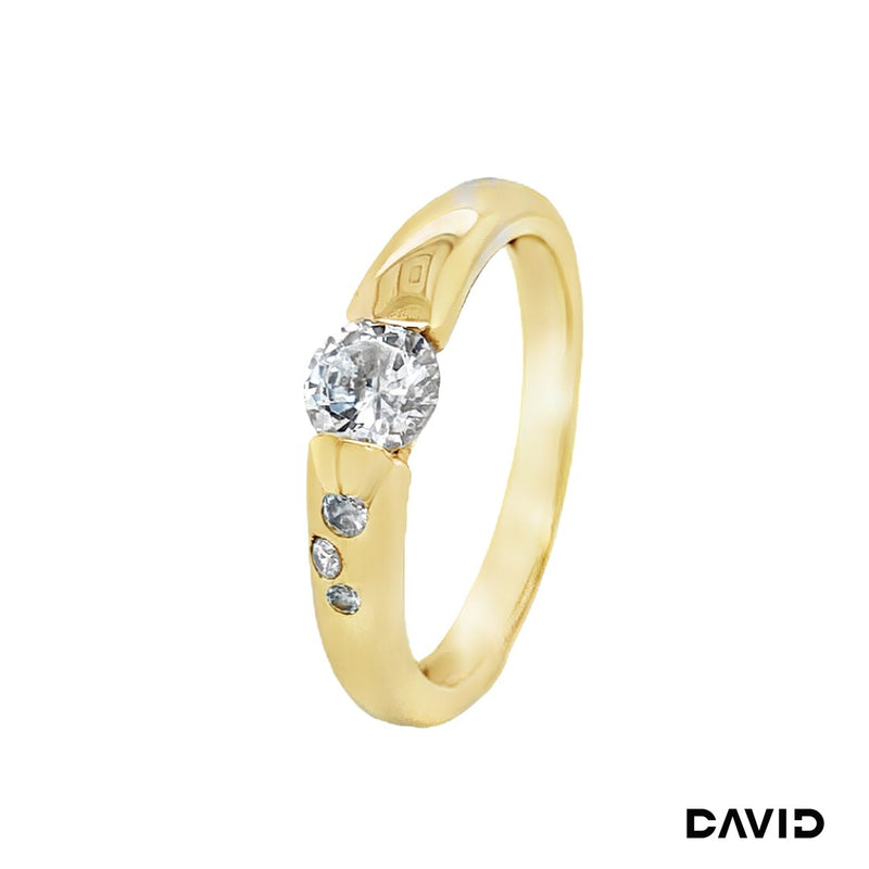 Ring Zirkonia Gold 8k