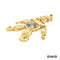 Anhänger Chopard Happy Diamonds XL Brill./Saph/Rub/Smaragd Gold 750/18k