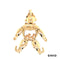 Anhänger Chopard Happy Diamonds XL Brill./Saph/Rub/Smaragd Gold 750/18k