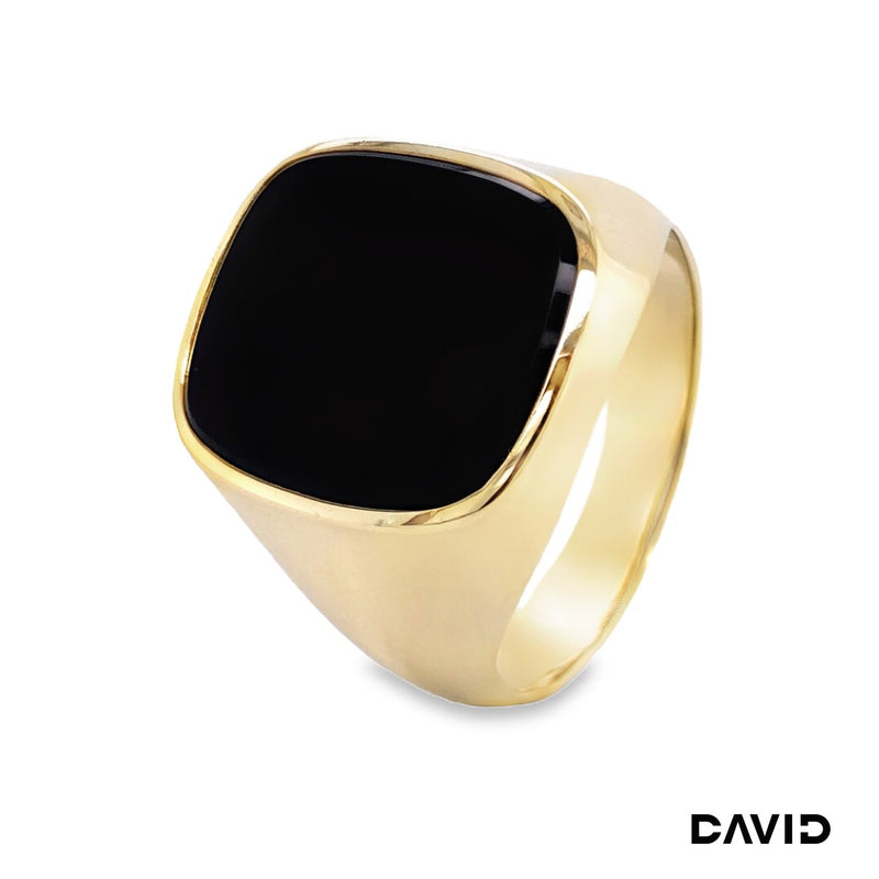 Ring Onyx Gold 8k