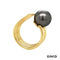 Ring Brillanten & Perle Tahiti Gold 750/18k