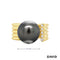 Ring Brillanten & Perle Tahiti Gold 750/18k