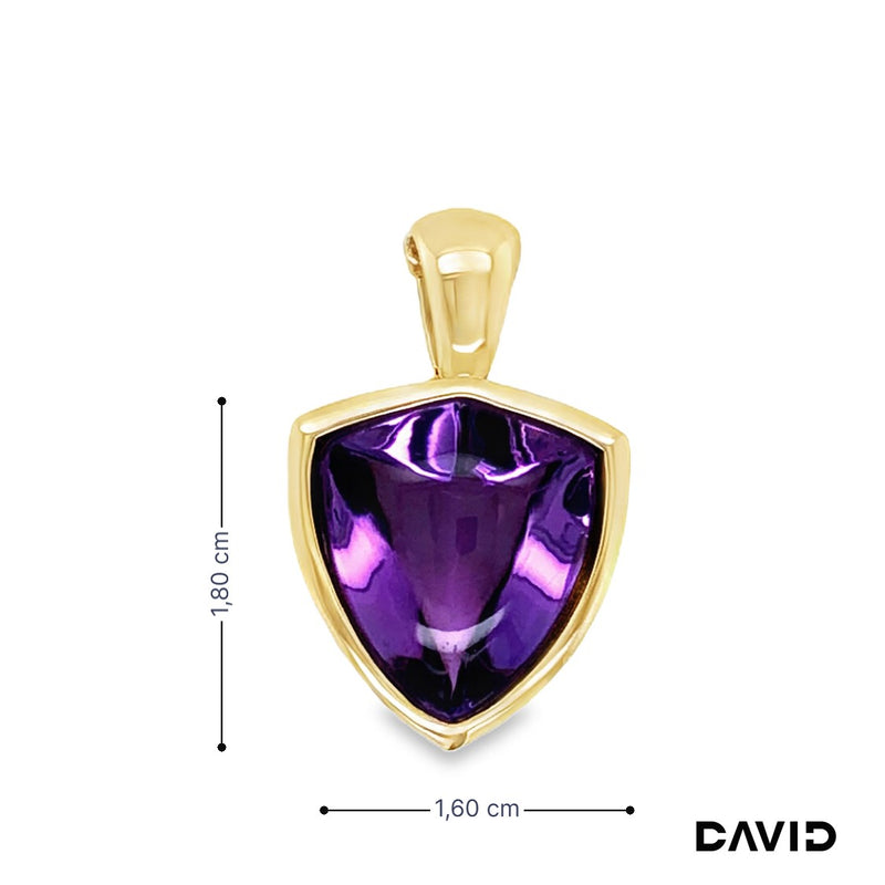 Anhänger Clip Amethyst Gold 9k