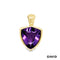 Anhänger Clip Amethyst Gold 9k