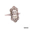 Ring Art Deco Diamant - Altschliff 585/14k Weißgold